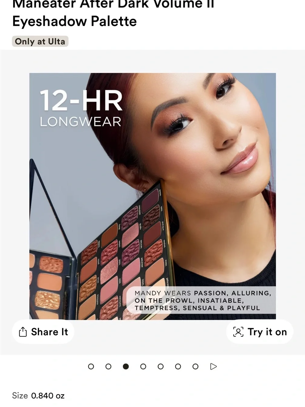 tarte Maneater Eyeshadow Palette — Pink, Mauve & Brown Shades